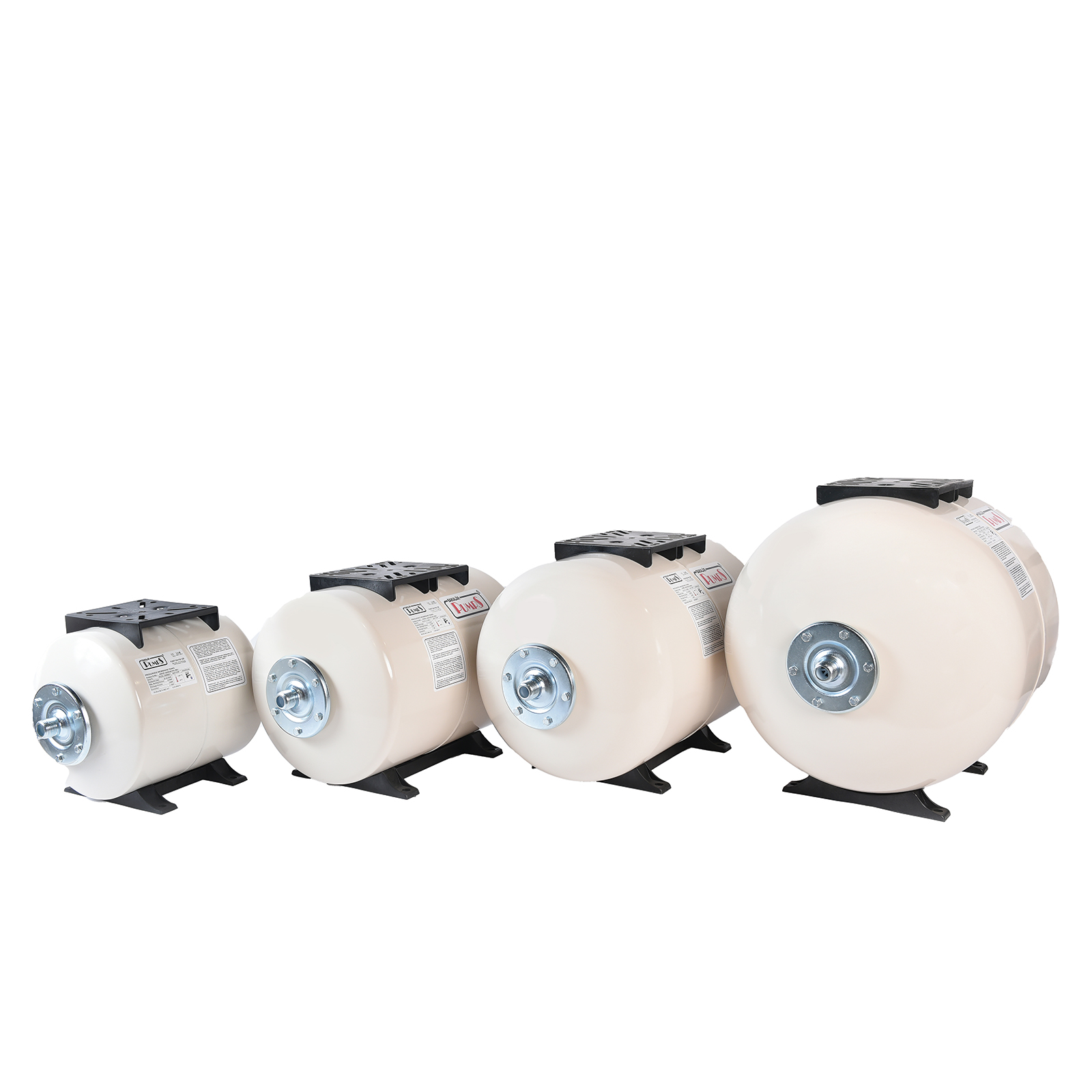 Horizontal pressure tanks